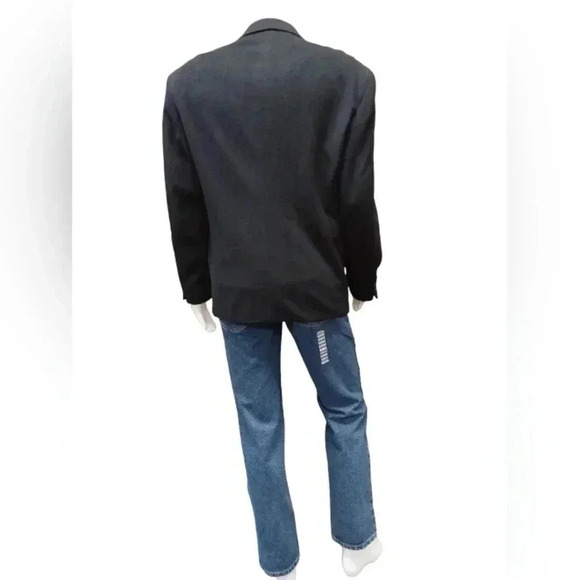 Boulevard Club Cashmere And Wool Blend Black Blazer Size R44 - Picture 4 of 13